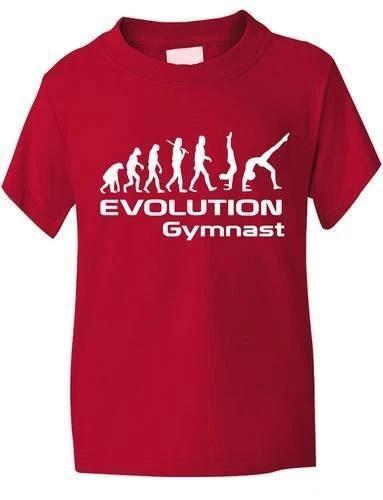 

Evolution Of Gymnast Sport Funny Boys Girls Kids T-Shirt Birthday Gift Age 1-13 2XL