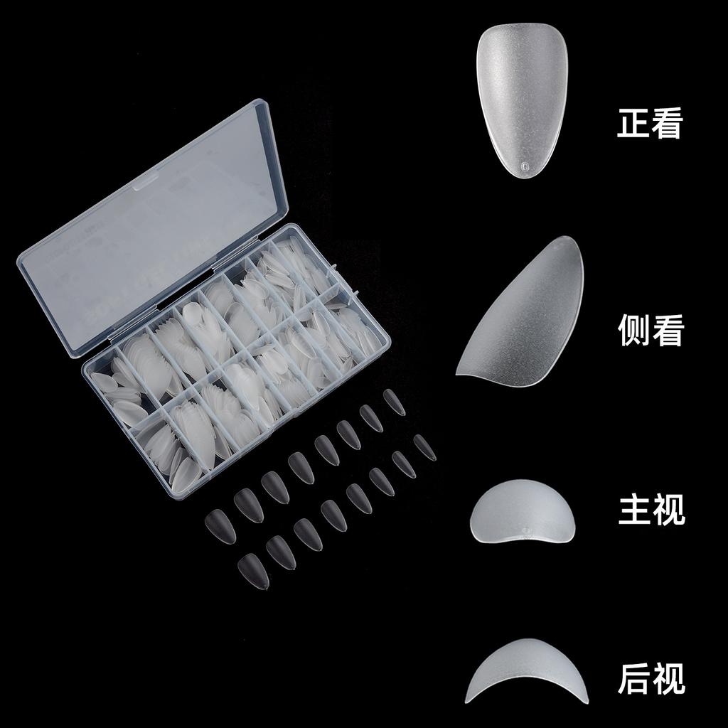 Wearing Nail Pieces Box Matte Transparent Nail Pieces 420 Pieces Manual Wearing Nail Pieces Special for Wearing Nail Pieces