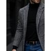 Ankunft Herren Outdoor Verdickt Warm Trenchcoat Hahnentritt Herbst Winter Winddicht mit Innenfutter Übermantel Trenchcoat