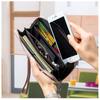 Damen Geldbörse Lange Leder RFID Top Lederhandtasche Weiches Leder Einfache Brieftasche Handytasche