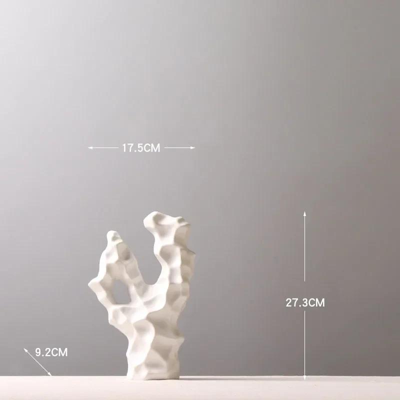 

White Rockery Statue Living Room Decoration Furnishings Desk Decor Crafts Sculpture Rockery Landscape Home Decoration Modern