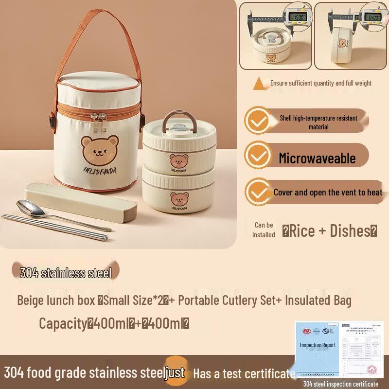 Qiwow 316 Stainless Steel Insulated Lunch Box 0.5-1L