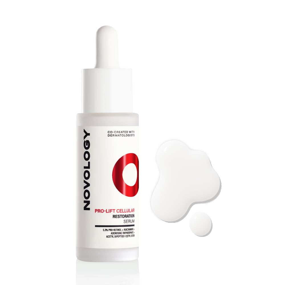 Novology Pro-Lift Cellular Restoration Anti-Ageing Serum with 5.3% Pro Retinol + Adenosine Triphosphate + Peptides| For Firmer Skin, Reduces Fine L