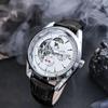 Duke of Lorraine Skeleton Mechanical Watch: Multi-Function, Luminous, Waterproof, Casual Business Steel Band