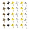 30 Pack Wall Nails for Hanging Double-Headed Nails for Hanging Pictures Decorative Push Pin Hangers Nails for Drywall