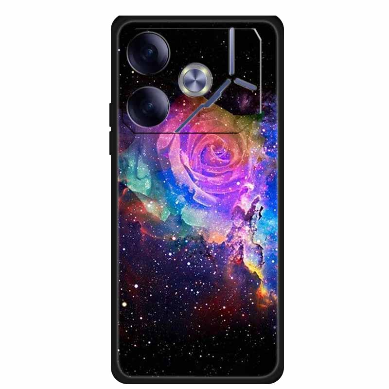 Phone Case For Tecno Pova 6 Back Cover Case Shockproof Black Silicone Soft Funda For Tecno Pova 6 Case Pova6 6.78" Capas Coque