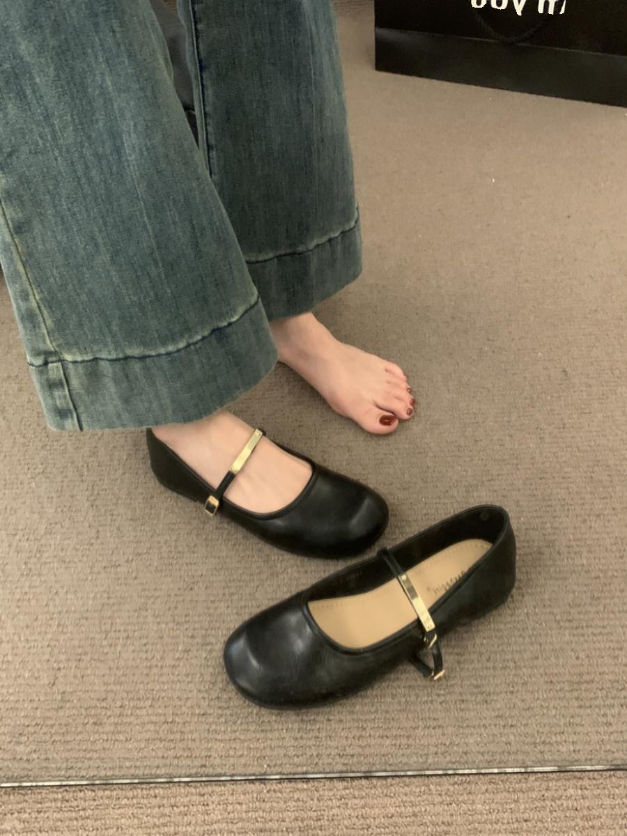 

Мода Bailamos 2024 Новый Бренд Женские Балетки Мода Женские Повседневные Платье Мэри Джейн Туфли Мягкие Балетки Mujer 39 чёрный