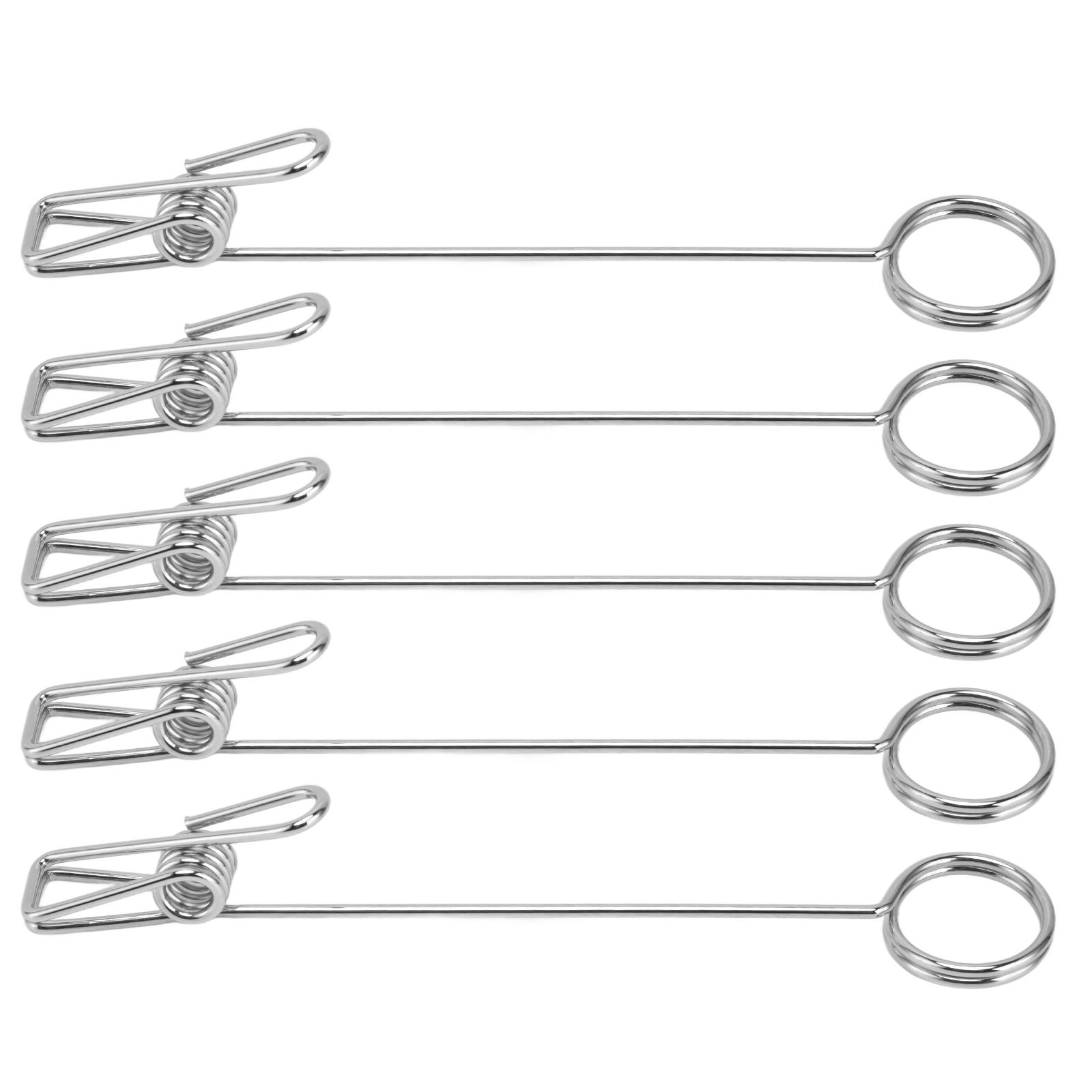 

5Pcs Photo Holder Premium Metal Anti Oxidation Simple Design Electroplating Process Widely Used Place Card Holders