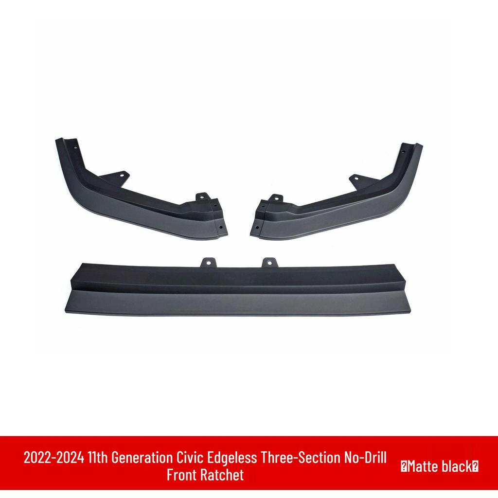 Honda Civic 2022 11th Gen: Upgraded Front Splitter, Rear Wing, Frameless Front Lip, Body Kit, & Rear Lip.