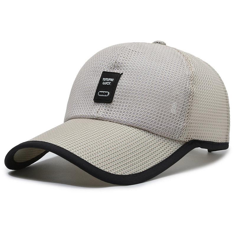 

Cap Summer Duckbill Outdoor Sun Hat Breathable Cool Hat Mesh Cap Cap Baseball хакі