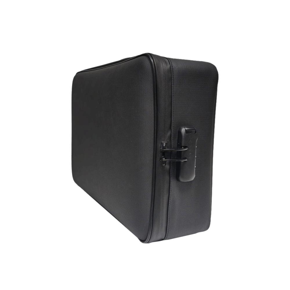 Hard-Shell Fireproof Document Box with Coad Lock Water Resistant Document Organizer Fireproof Large Capacity File Organizer