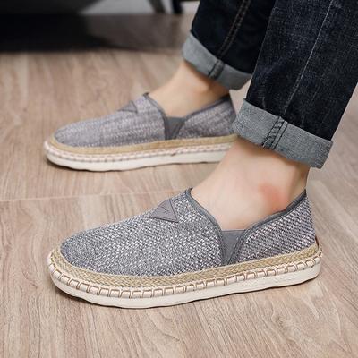 Herren Canvas Schuhe Herren Sommer Neue Lässige Atmungsaktive Schuhe Flache Sohle Bequeme Leinen Outdoor Laufschuhe Tenis Masculino