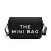 Simple Small Square Bag Women's Bag Autumn New Letter Printed Shoulder Bag Commuter Versatile Messenger Bag