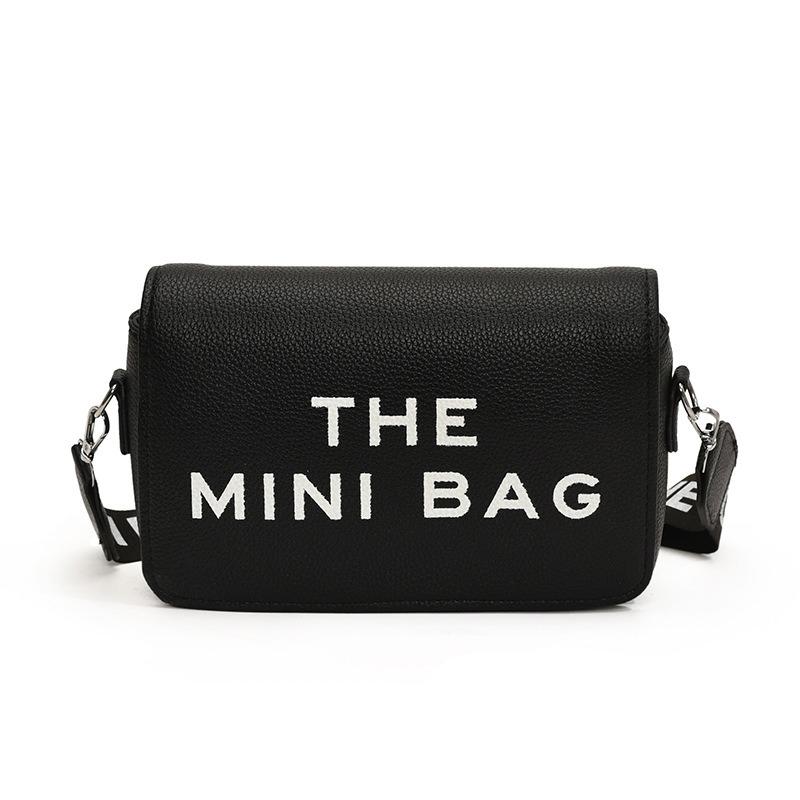 Simple Small Square Bag Women's Bag Autumn New Letter Printed Shoulder Bag Commuter Versatile Messenger Bag