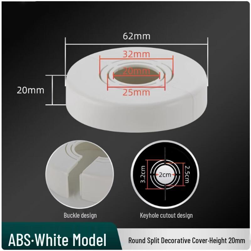 Zhuoma Shower Pipe Split Decorative Covers