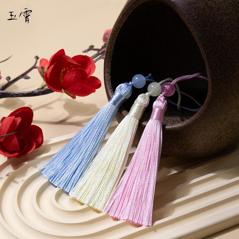 Yuxiao 7Cm Small Fringed Ear Beaded Thin Thread Bookmark Hanging Ear U Disk Sachet Sachet Pendant Fan Pendant