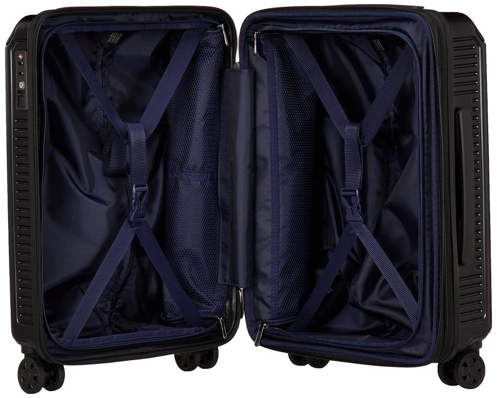 Antibacterial Expandable Size Black A.L.I. Carry-On Gale, 52.5 Cm, 2.9 Kg,