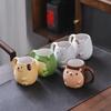 3D Ceramic Frog Mug Cute Hand Painted Animal Coffee Cups Creative Cartoon Drinkware for Home Office Fashion Retro Friend Family