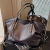 Large Sized Tote Bags For Women Soft PU Leather Pure Color Large Capacity Shopper Shoulder Crossbody Bag High Quality Handbags