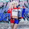 Harley Quinn Cosplay Costume with Wig Version x Black Red x Harley Quinn Suicide Squad Style Halloween Costume for Women Version x [milky time] -