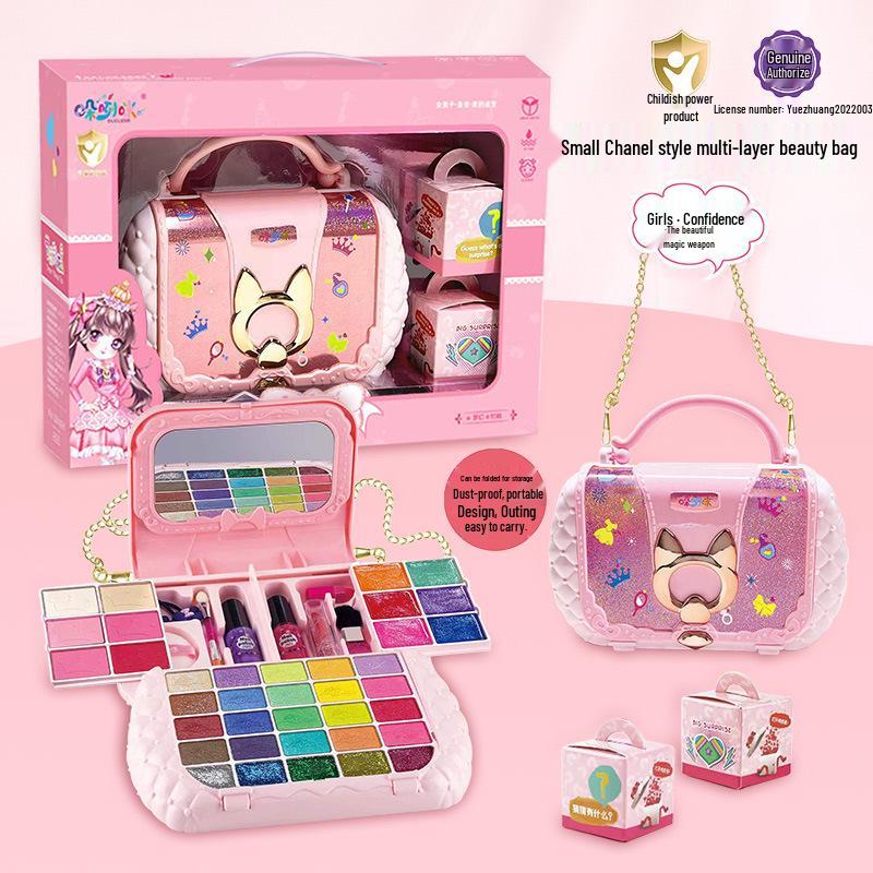 

Washable Kids Makeup & Nail Polish Playset for Girls