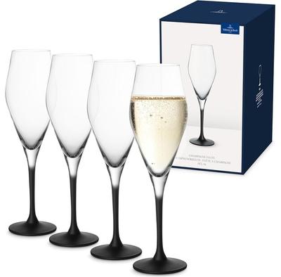 Set of Champagne Glasses Villeroy & Boch Manufacture Rock, 4 Pieces (1137988131)