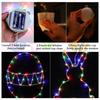 Easter Door Decorations Lights Festival Lighted Door Decorations Egg Bunny Light Sign Neon LED With Suction Cup For Indoor Home