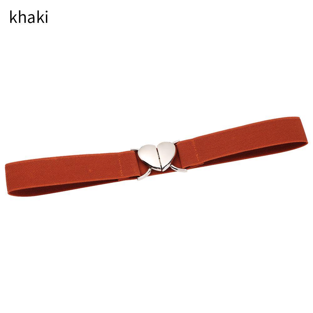Love Heart Buckle Dress Decoration Decorative Waistband Waist Belts Waist Strap Elastic Belts