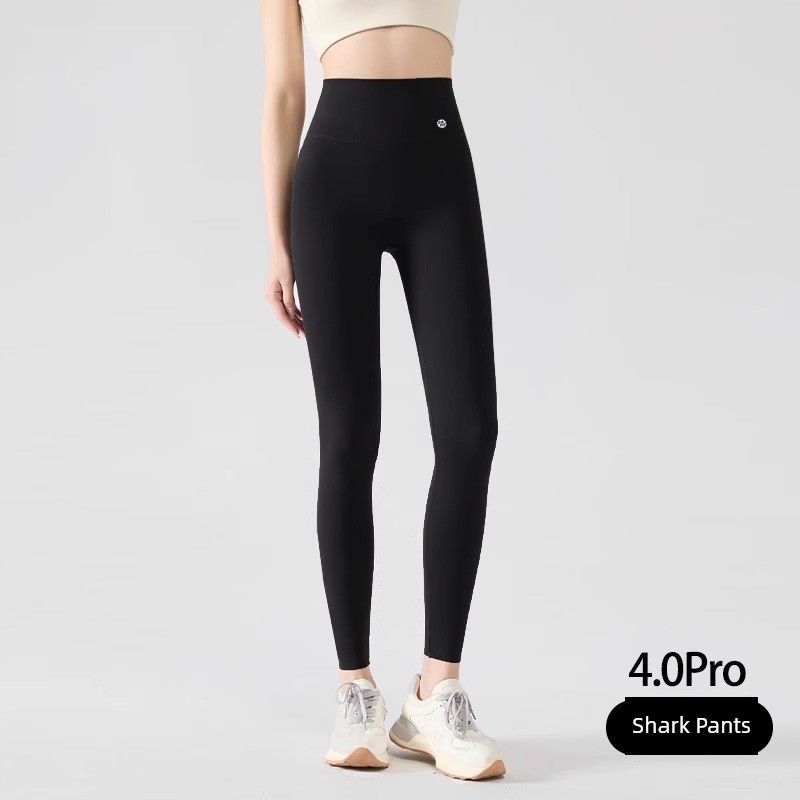 

Hem Skirt Fart Curtain Shark Pants 2025 New Solid Plus size Chubby Girl Sports Fitness Yoga Thigh-length Skirt Cover Black Shark Pants] M