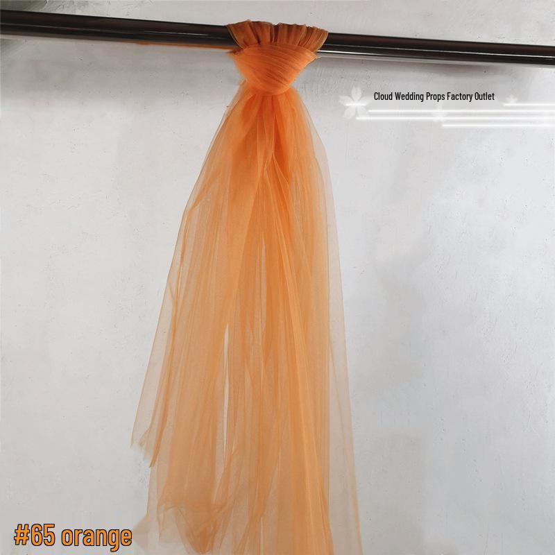 High-Density Swiss Organza Yarn Wedding Decor Fabric: Table Runner, Ceiling Drapes, Chair Sash Props