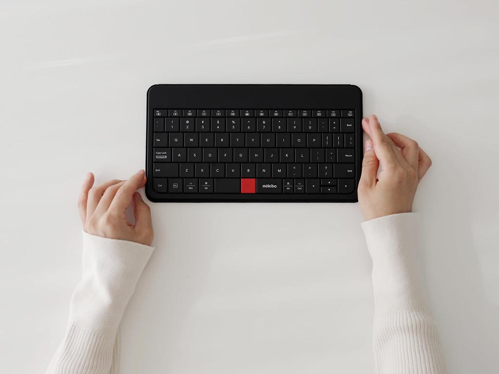 Mokibo Universal Wireless Keyboard with Trackpad, Thin, US Layout