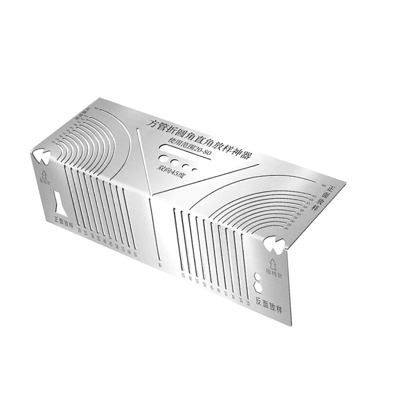 

Инструмент для угловой и дуговой маркировки, нержавеющая чертилка, линейка для дуговой маркировки, параллельный чертежный инструмент для металлообработки, сварки, строительства 20T80