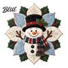 Vánoční střed stolu Šití Sváteční DIY sada Látka Poinsettia Dekor Prošívaný květinový patchwork Ozdoba Materiály