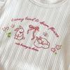 Baby Girls Cute Rabbit Print T Shirt Summer Short Sleeve Casual Fashion Top