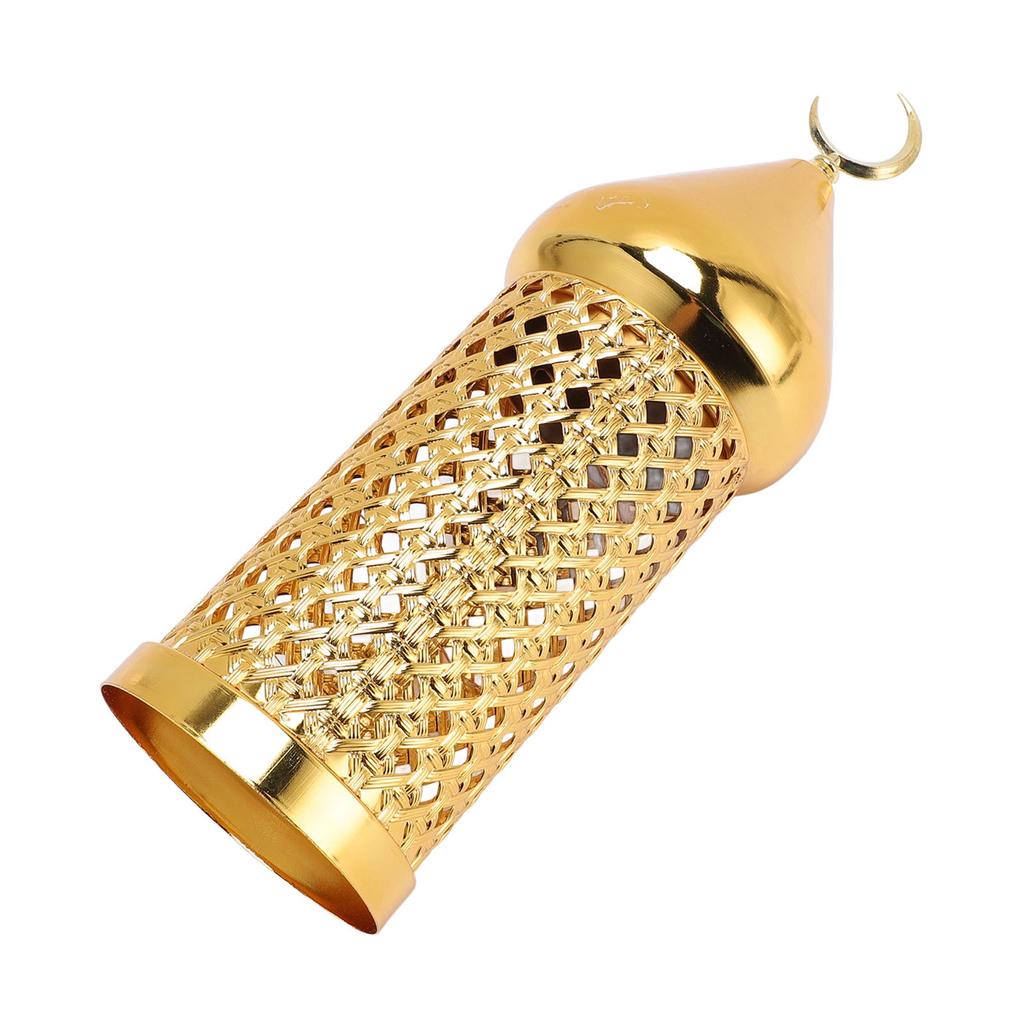 Gold Wind Lamp Handmade Retro Hollow Wind Lamp Iron Lantern for Wedding Party Decoration S