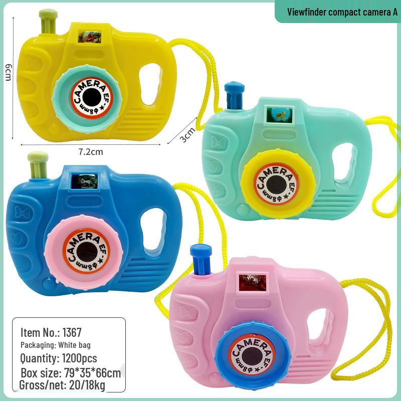 Retro Cartoon Toy Camera for Kids - Small Gift or Prize for Kindergarten Activities
