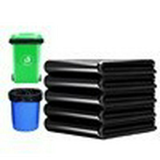 50-Pack Extra-Large Black Garbage Bags for Hotels and Sanitation