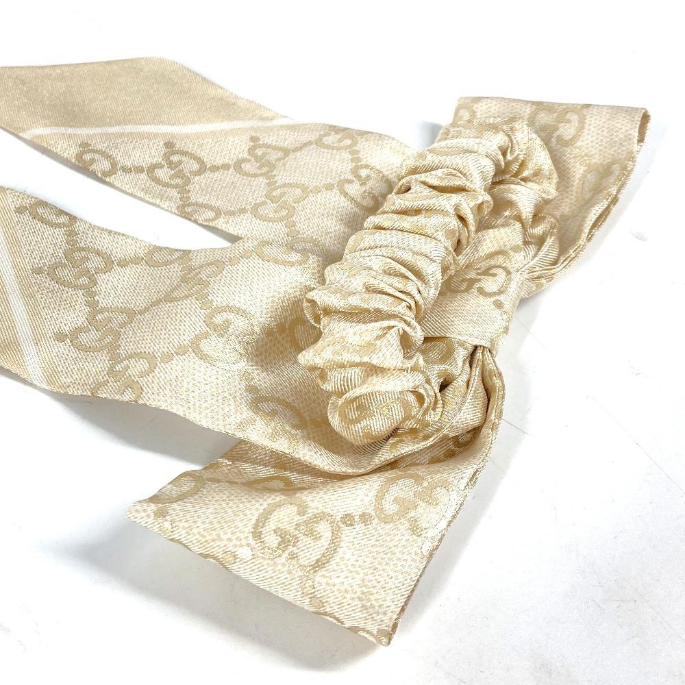 GUCCI 816541 GG silk jacquard scrunchie hair accessories hair rubber elastic