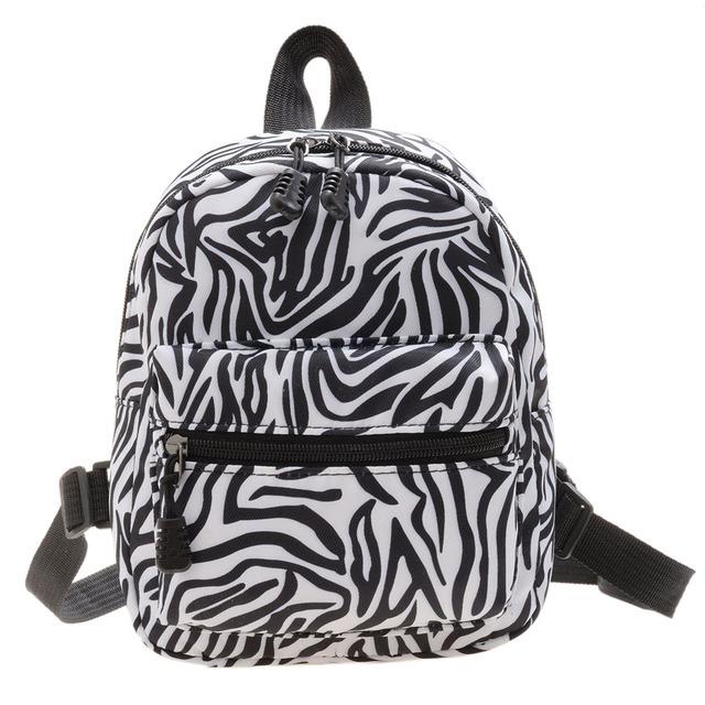 Women's Backpacks Trend Nylon Female Bag Animal Printing Small Ladies Backpacks School Bags for Teen Girls Knapsack