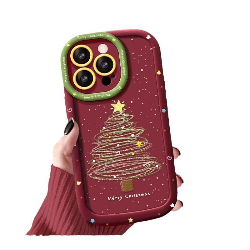 

Подходит для чехла для мобильного телефона Apple 15 Iphone12/11promax Елка 13/14plus Пухлый чехол Противоударный 16 iPhone 13 Pro Max