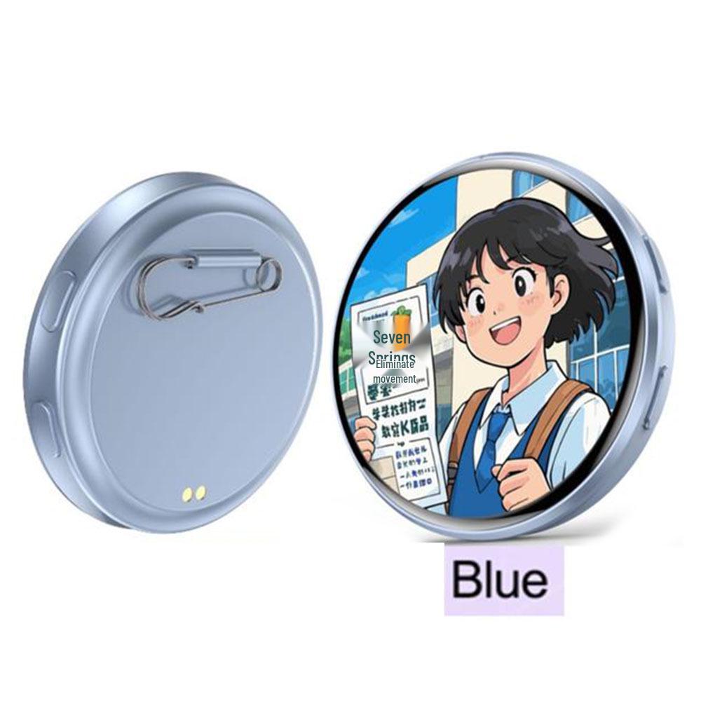 E87 Anime Dynamic Brooch: Double-Flash Tinplate Badge
