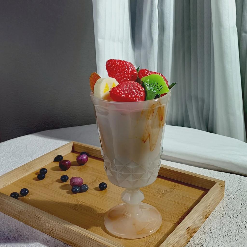 Milk Jade Glass Cup Goblet Glass Wine Glass Colorful Retro Glass Champagne Cocktail Glasses