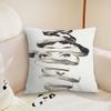 Funny Woman Face Cushion Cover Pillow Case Plush Fabric Soft Double Sided Print Sofa Cushion Cover Throw Pillow Covers