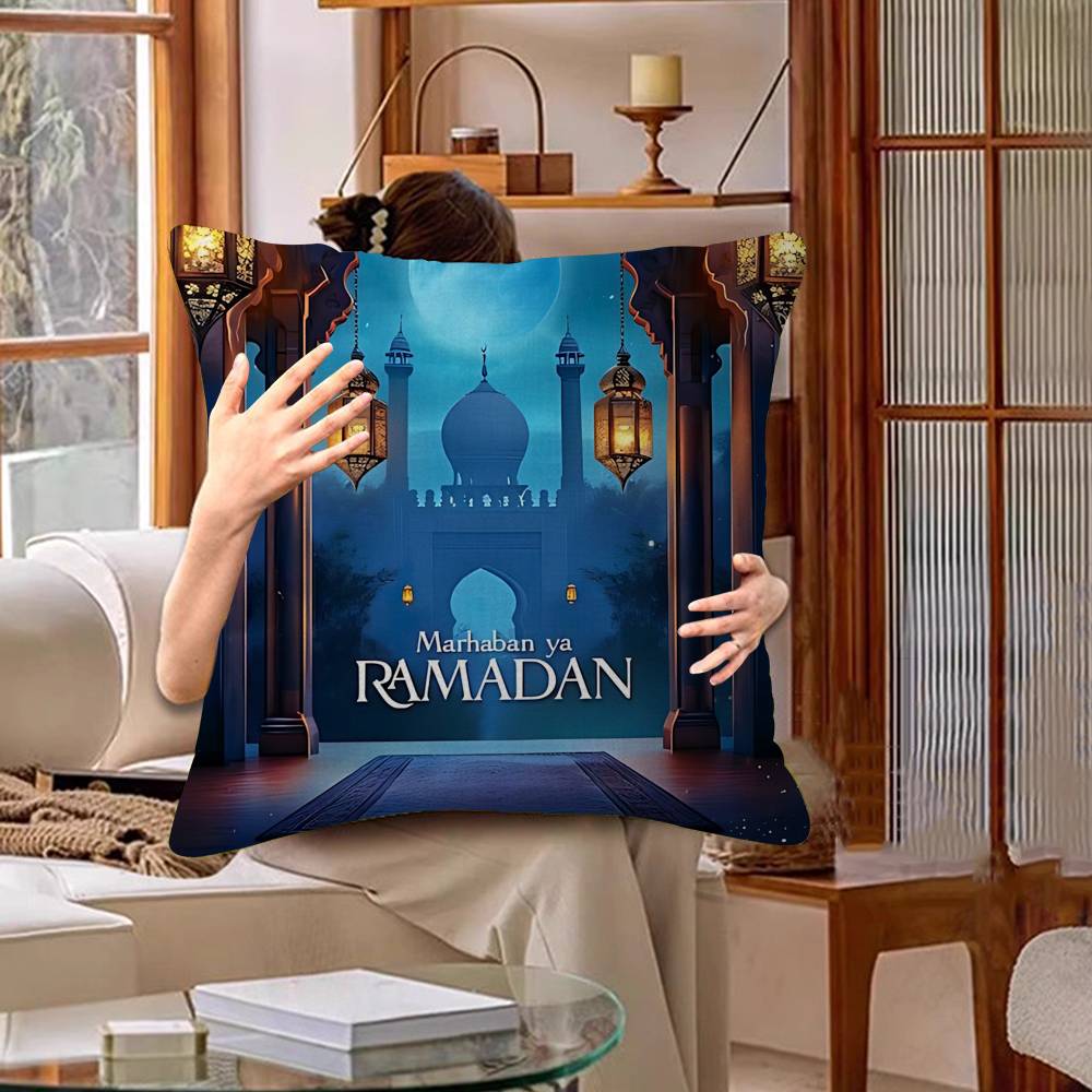 Classic Retro Festival Ramadan Pillow Cover For Bedroom Room And Living Room Sofa Decorative Cushion Cover