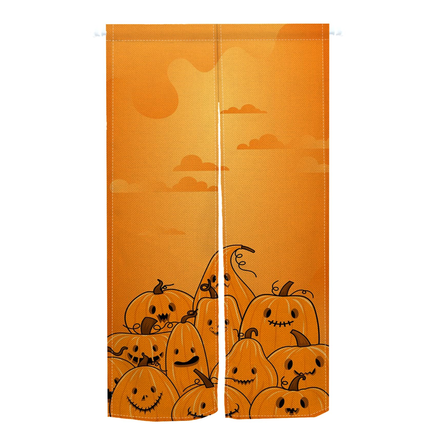 

Qinunipoto Хэллоуин Норэн 85см Широкий и 150см Милая Тыква Стильный Интерьер Идеально для и Легко Подходит для Всех Занавеска, Длинный, Дизайн, Дизайн,