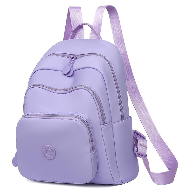 Solid Color Backpack Commuter Women s Large Capacity Travel Backpack