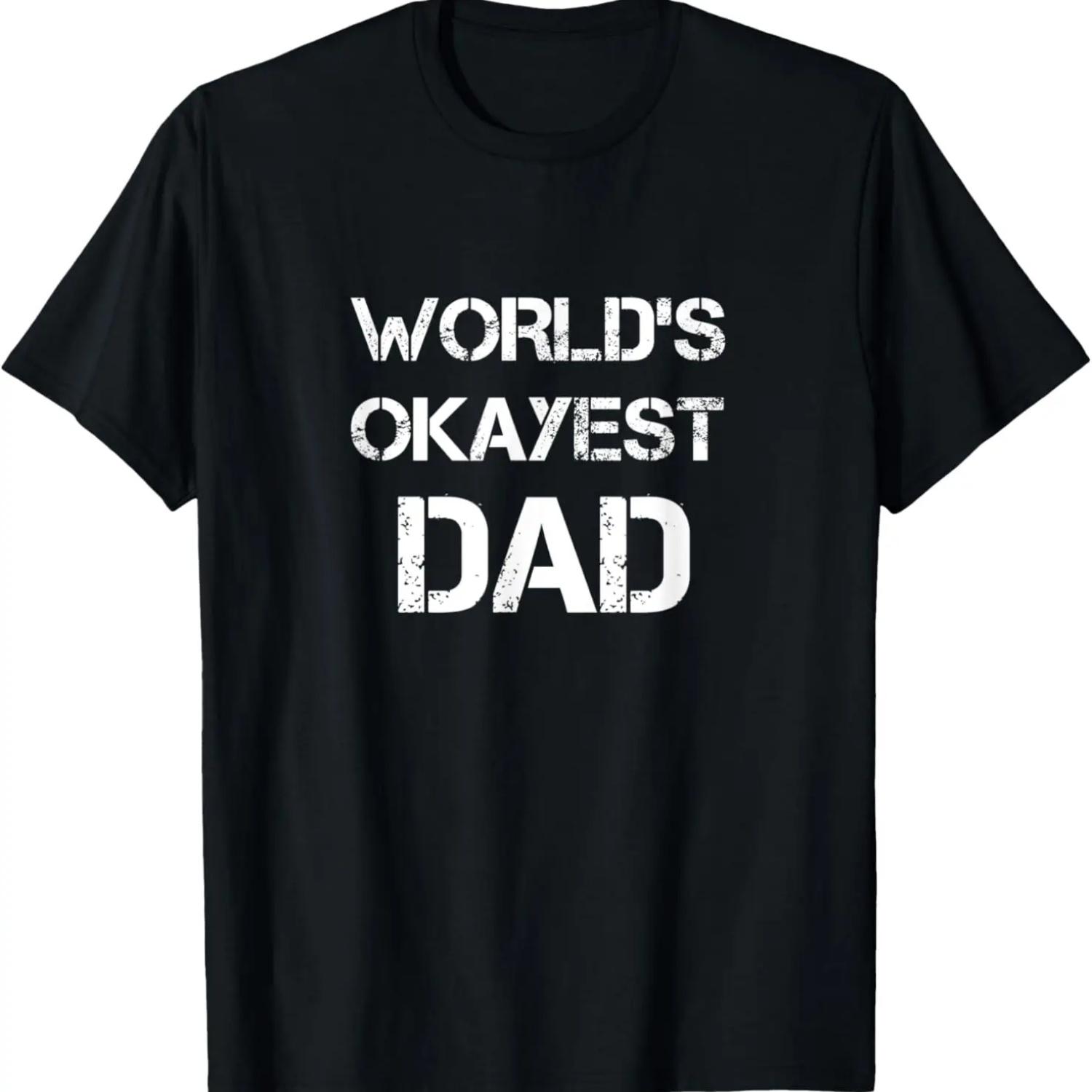 

Funny Fathers Day Worlds OKest Dad T-Shirt XXXXXL чорний