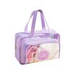 1PC/2Pcs Dry and Wet Separation Storage Bag Portable for Travel Makeup Toiletries Large Capacity Transparent Bag