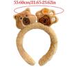 Stylish Anime Capybara Hair Hoop Eye-catching Headpiece Hair Claw Headwear for Stage Halloween Cosplay Role Play