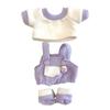 And Shoes Set for 15cm Plush Otaku Kpopdoll Costume T-shirt, Overalls, Doll, Lavender, Toy, Kigurumi, Accessories, Activities, Doll, Mascot, [Used]